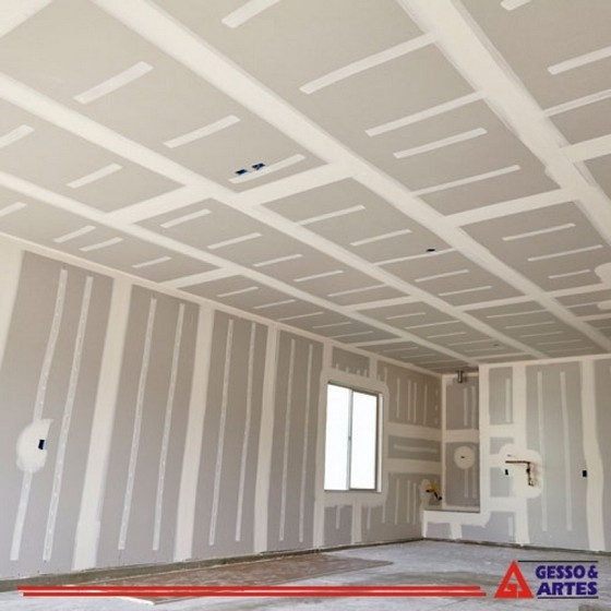 Divisória de Gesso com Janela Vila Assis - Divisória de Gesso Drywall para Quarto