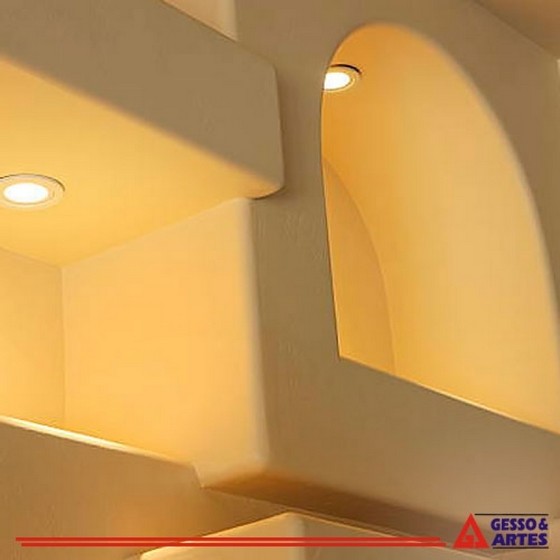 Gesso para Decoração Jardim Emília - Gesso com Led