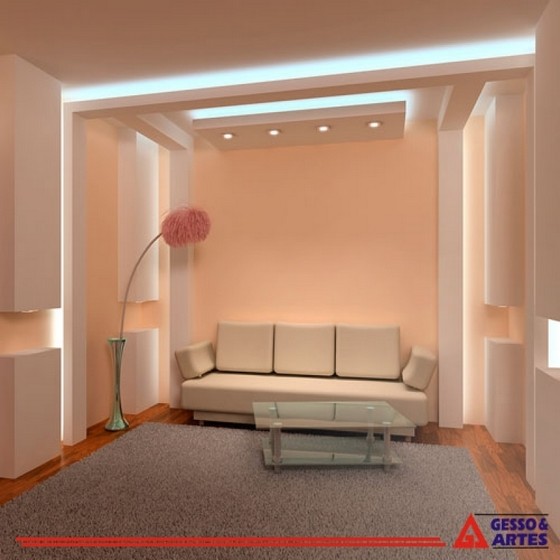 Onde Encontrar Forro de Gesso com Led Crugilo - Forro de Gesso Placa 60x60